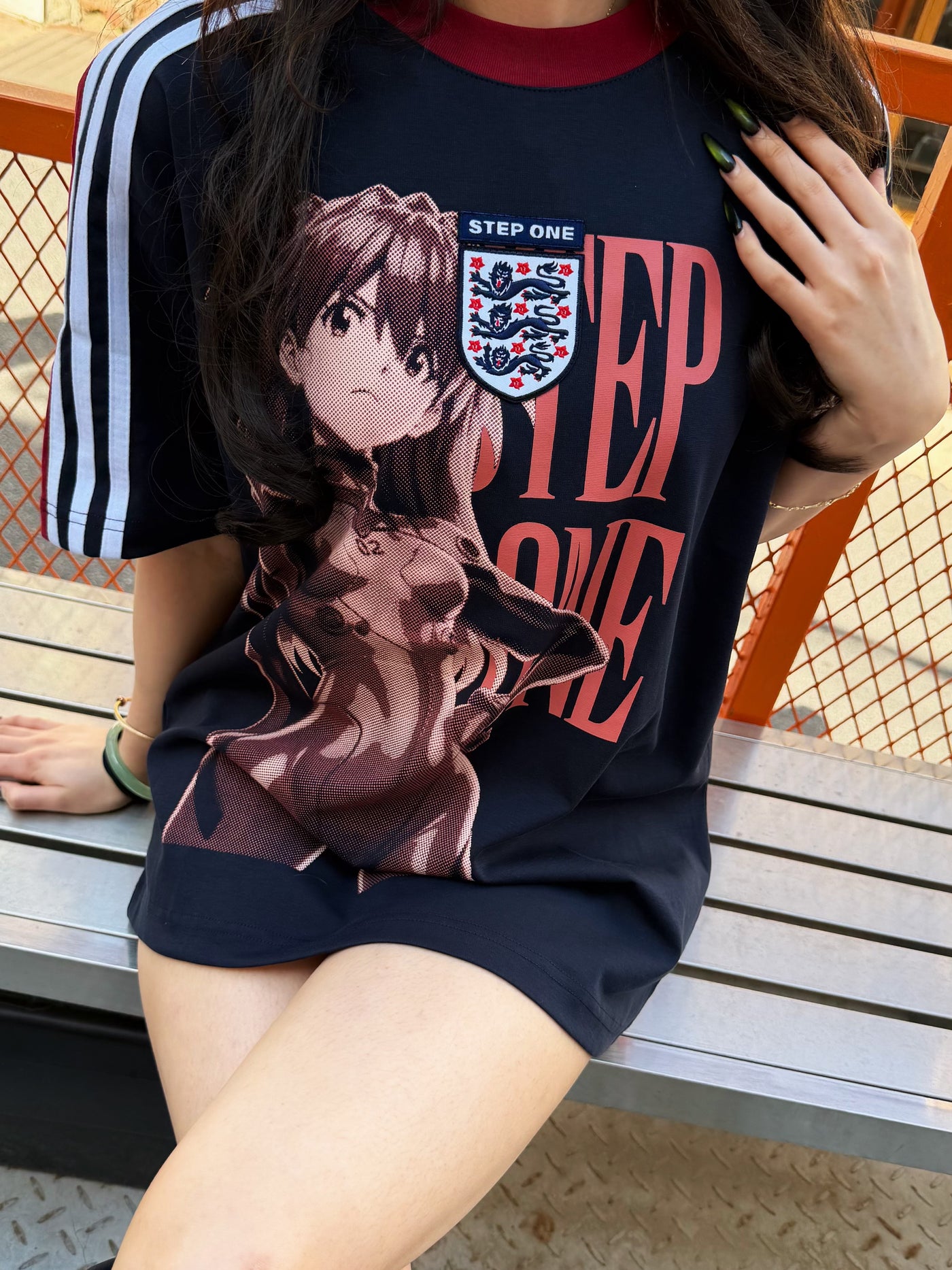 STEP ONE 004 Asuka Retro Crewneck anime sportswear – Otaku Studios