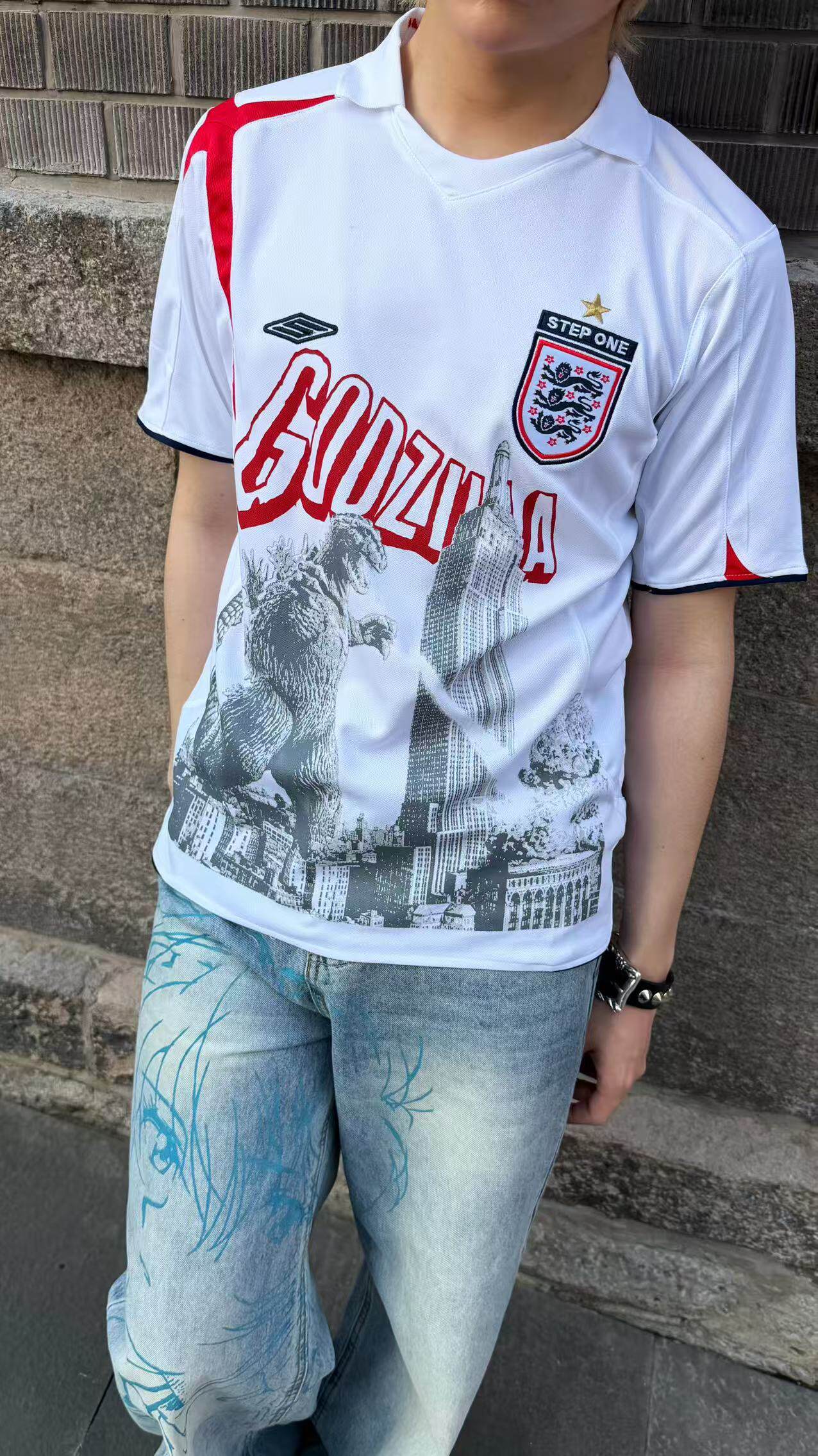 STEP ONE 007 Godzilla 70th Anniversary Kit football jersey – Otaku Studios