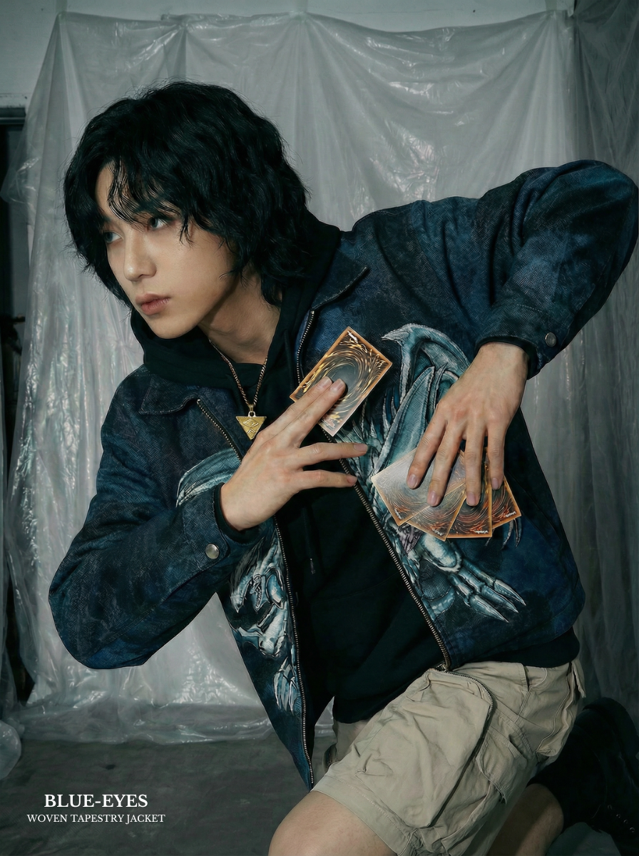 PROJECT 001 Blue-Eyes Woven Tapestry Jacket – Otaku Studios