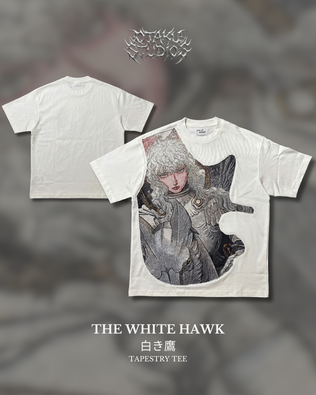PROJECT 004 The White Hawk Tapestry Tee – Otaku Studios