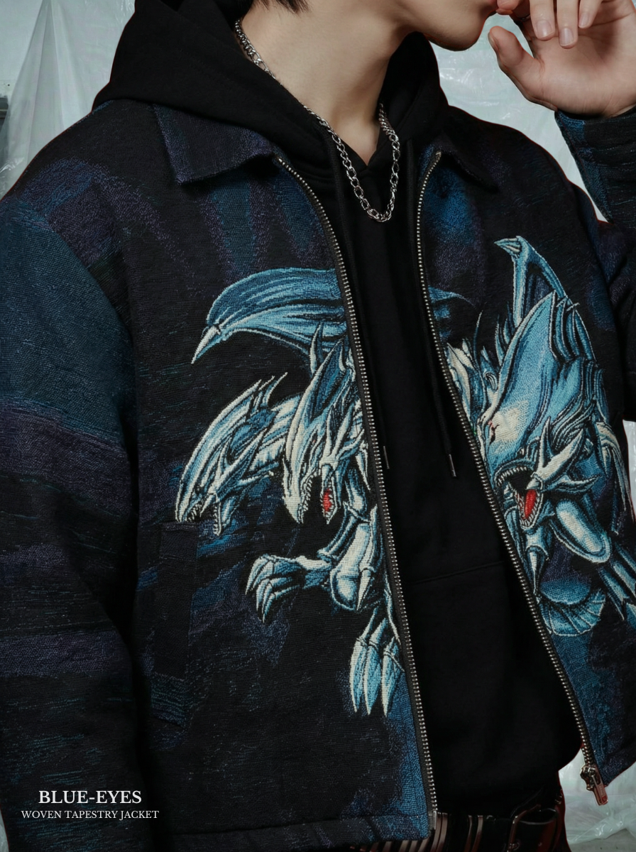 PROJECT 001 Blue-Eyes Woven Tapestry Jacket – Otaku Studios