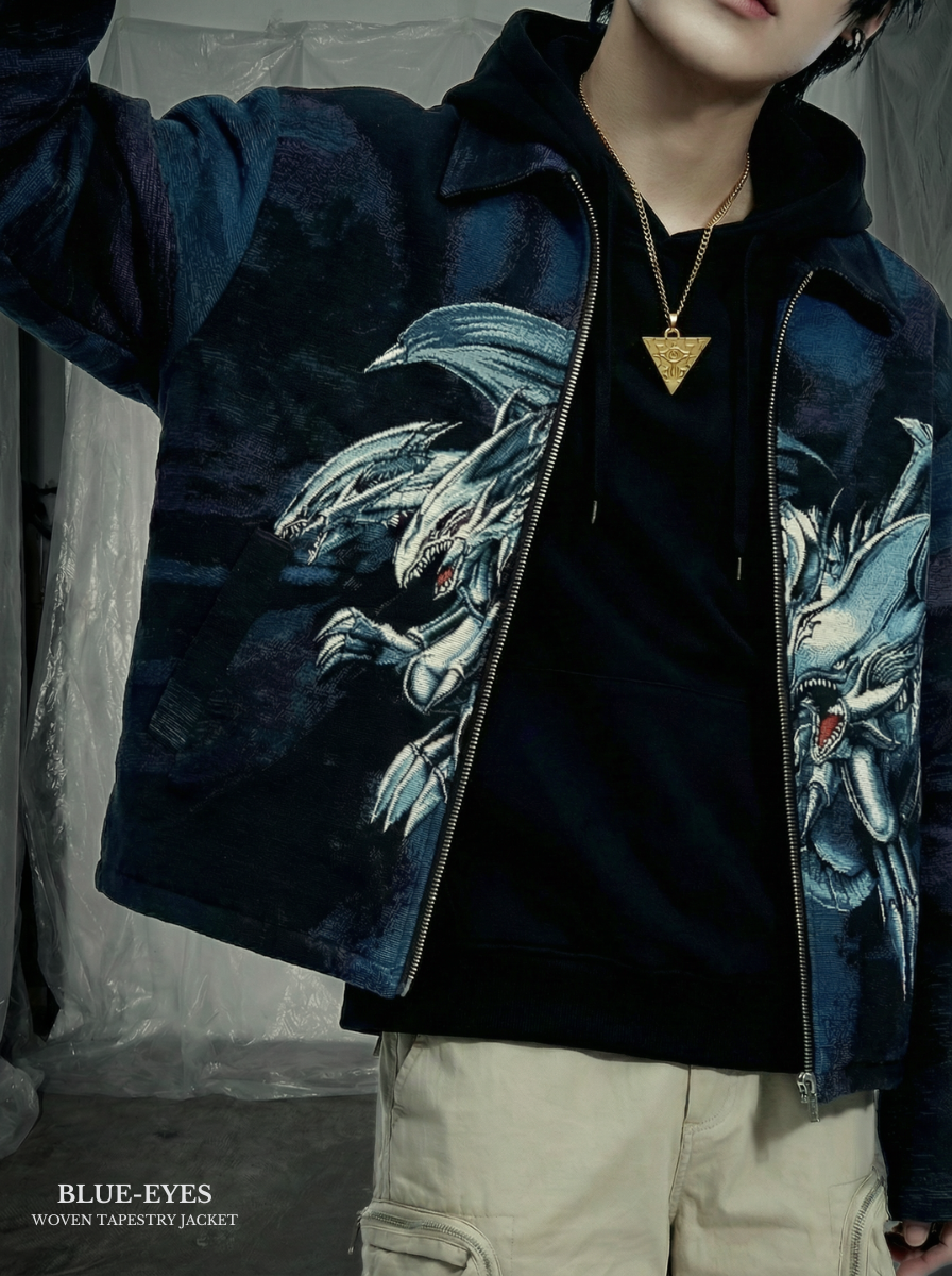 PROJECT 001 Blue-Eyes Woven Tapestry Jacket – Otaku Studios