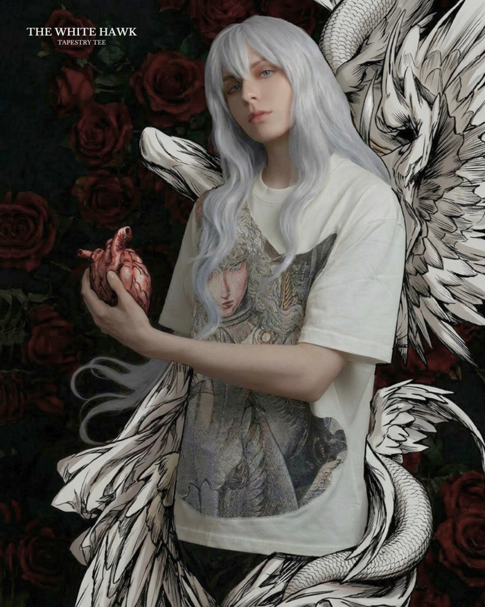 PROJECT 004 The White Hawk Tapestry Tee – Otaku Studios