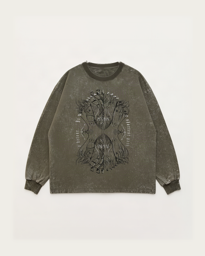 REWORKED 008: "THE RUN" VINTAGE LONG SLEEVE