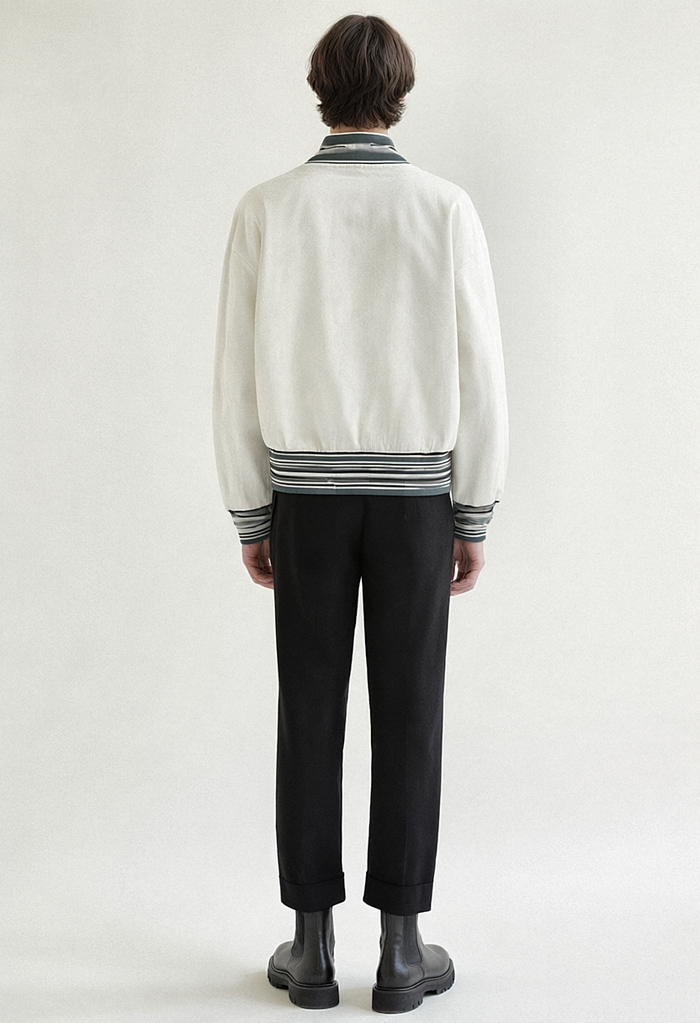 REWORKED 001: "DETONATOR" CROPPED BOMBER JACKET