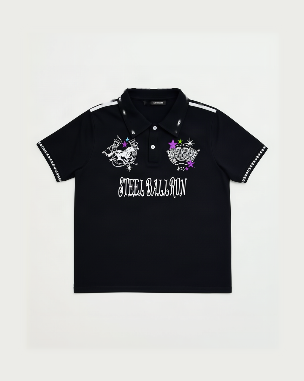 REWORKED 007 Spin Embroidered Piqué Polo front – Otaku Studios