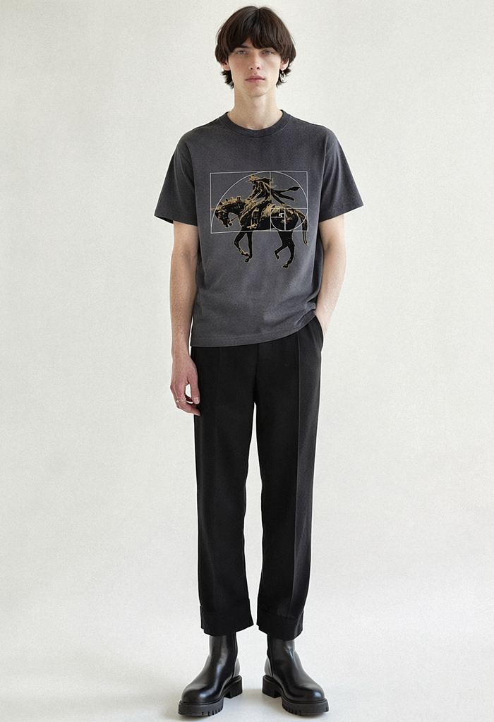 REWORKED 006: "GOLDEN SPIN" HEAVY TEE / CREWNECK